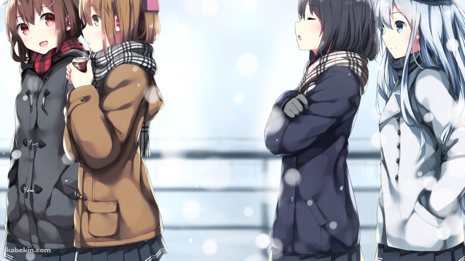 艦隊これくしょん 艦これ 冬の壁紙(1600px x 900px) 高画質 PC・デスクトップ用