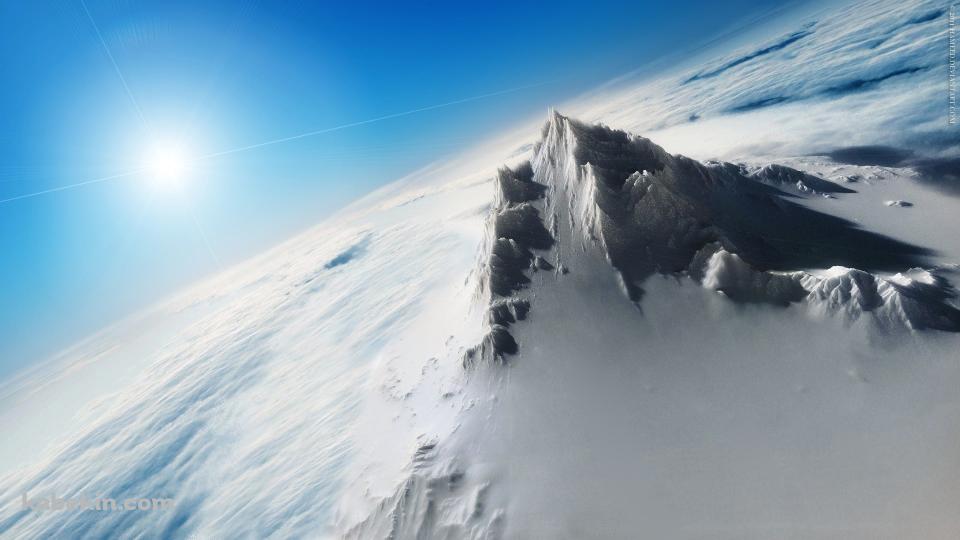 白と青の世界の壁紙(960px x 540px) 高画質 PC・デスクトップ用