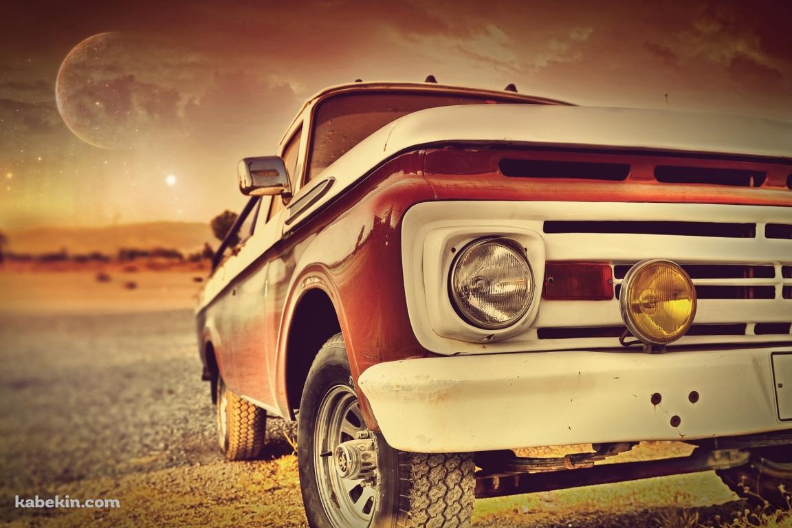 赤いレトロな車の壁紙(1152px x 768px) 高画質 PC・デスクトップ用