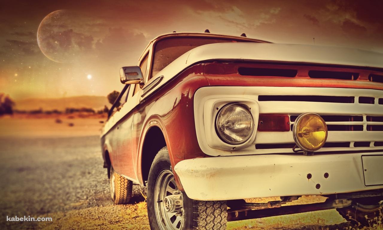 赤いレトロな車の壁紙(1280px x 768px) 高画質 PC・デスクトップ用