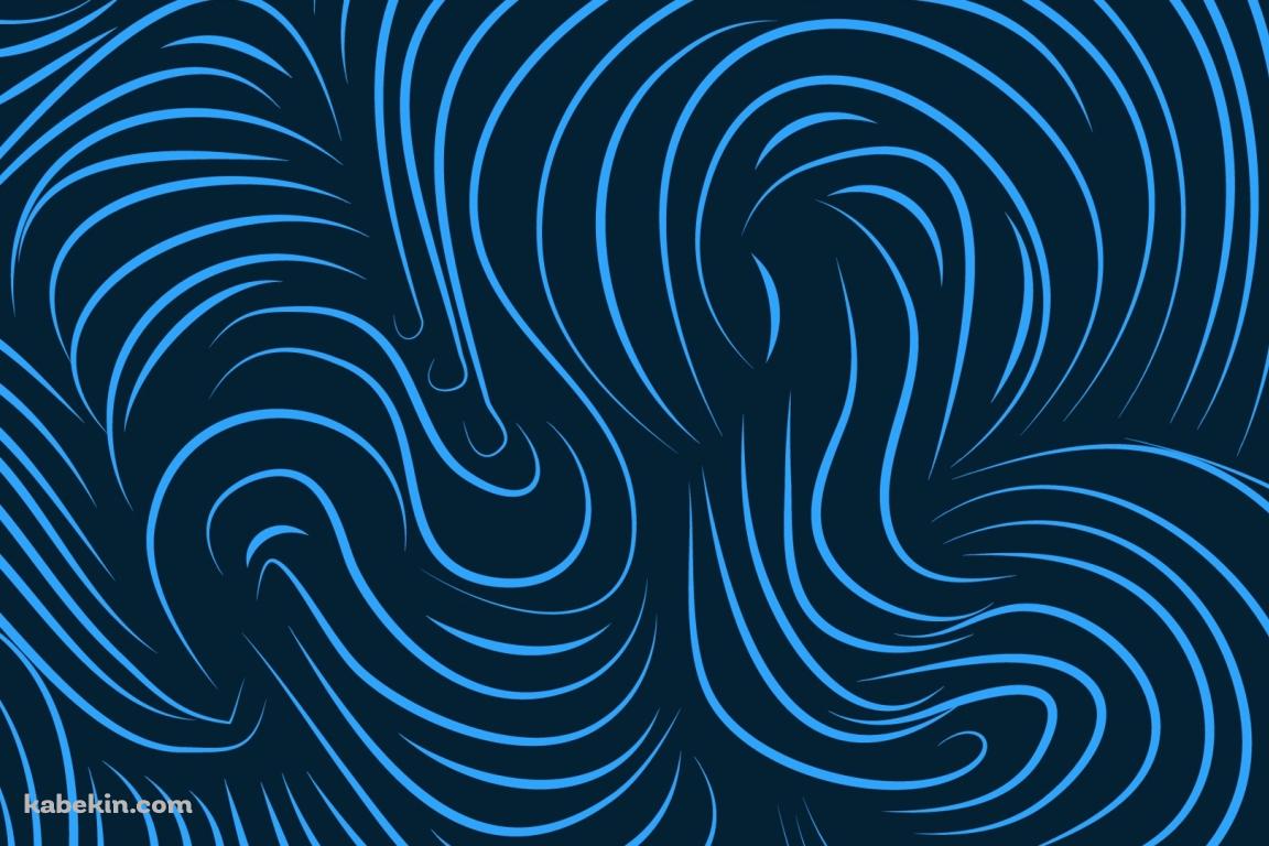 青の曲線の壁紙(1152px x 768px) 高画質 PC・デスクトップ用