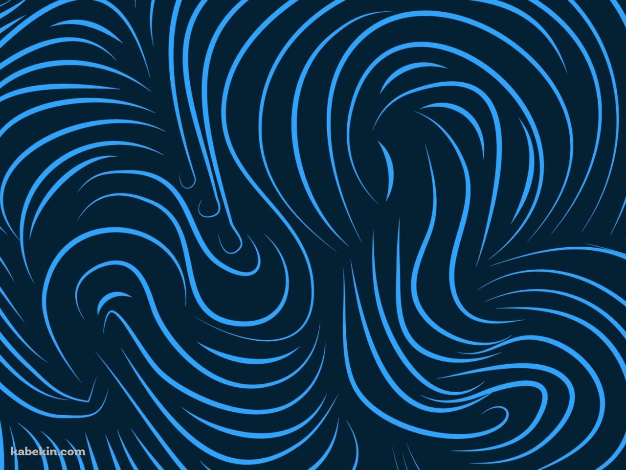 青の曲線の壁紙(1280px x 960px) 高画質 PC・デスクトップ用