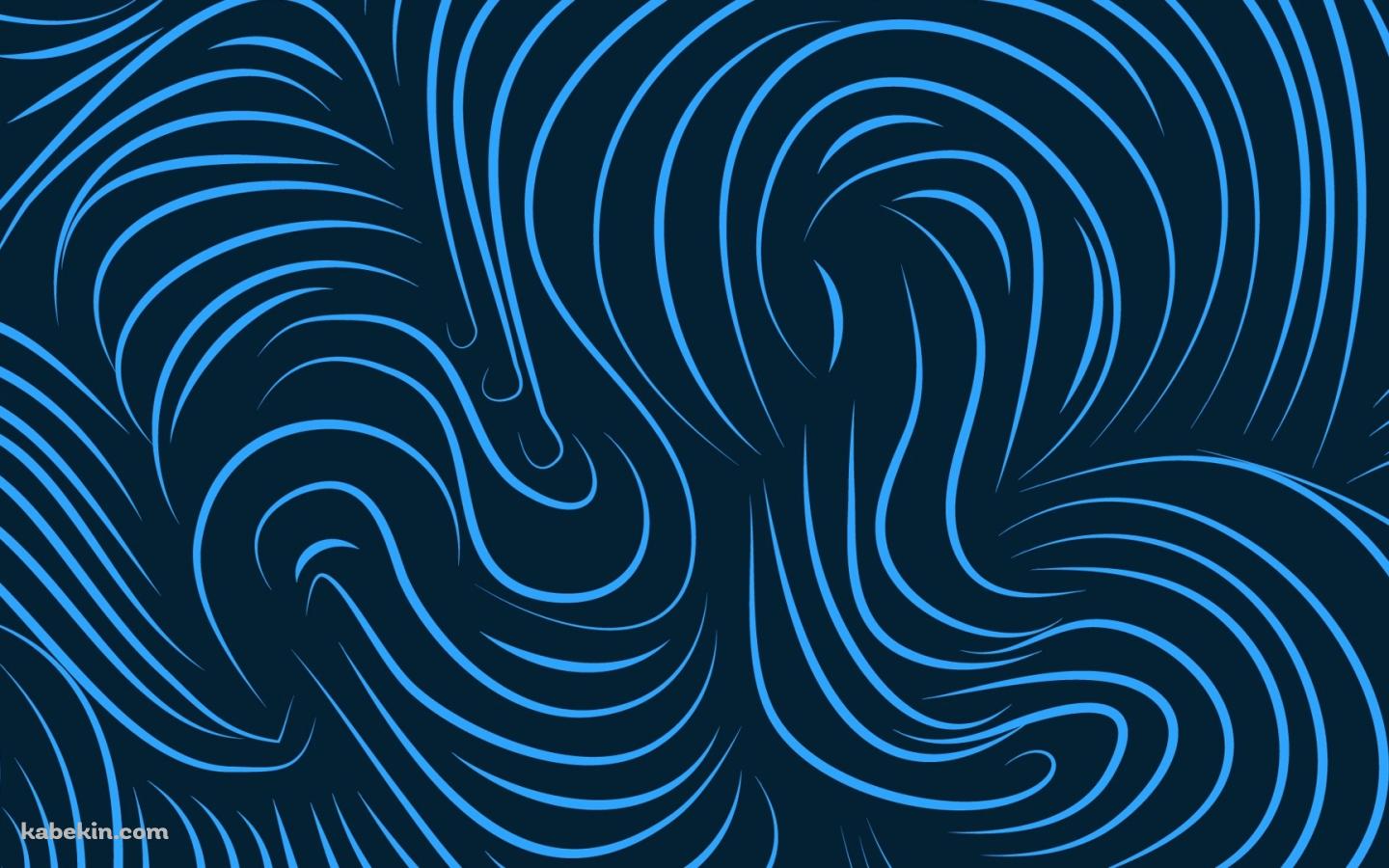 青の曲線の壁紙(1440px x 900px) 高画質 PC・デスクトップ用