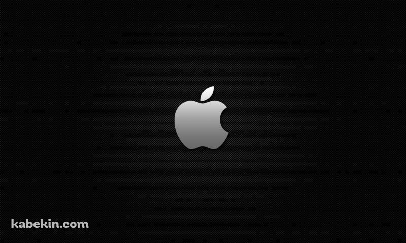 黒のアップルの壁紙(800px x 480px) 高画質 PC・デスクトップ用