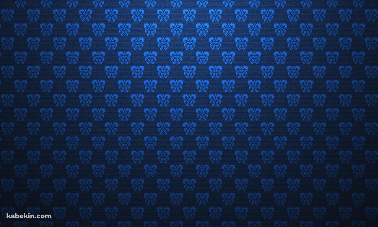 青のビンテージパターンの壁紙(1280px x 768px) 高画質 PC・デスクトップ用