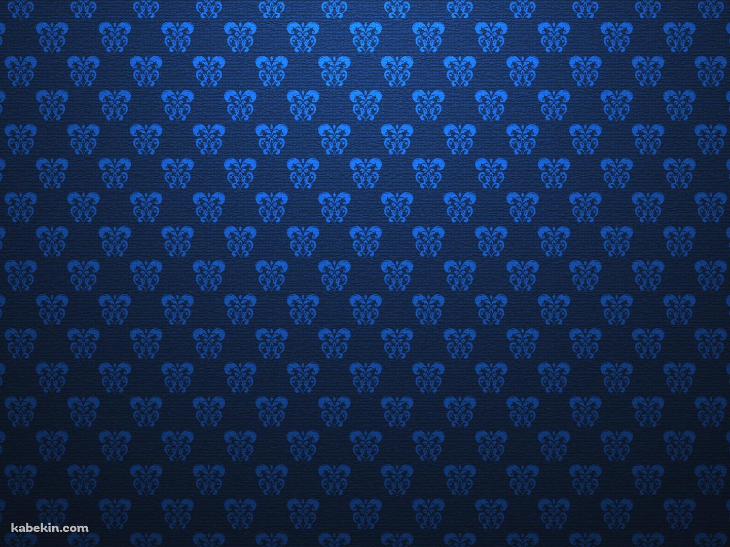 青のビンテージパターンの壁紙(1440px x 1080px) 高画質 PC・デスクトップ用