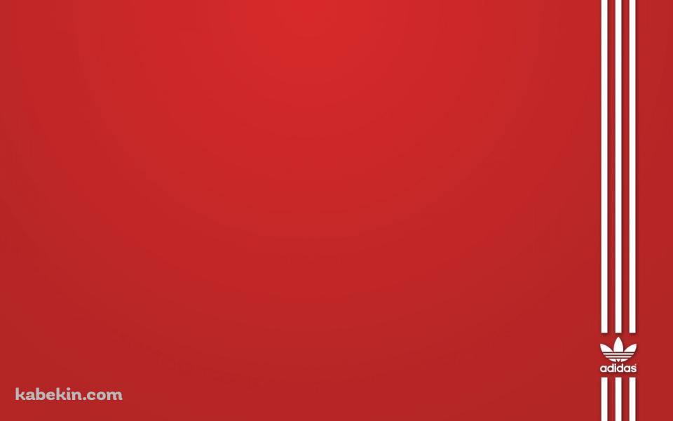 赤いアディダス ロゴの壁紙(960px x 600px) 高画質 PC・デスクトップ用