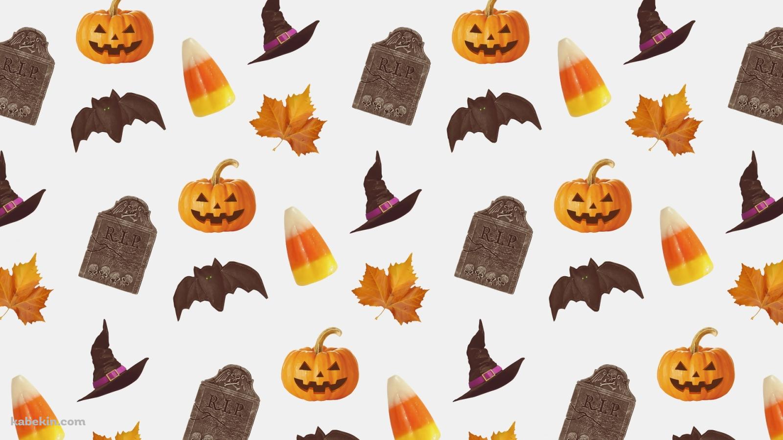 かわいいハロウィンのアイコンの壁紙(1600px x 900px) 高画質 PC・デスクトップ用