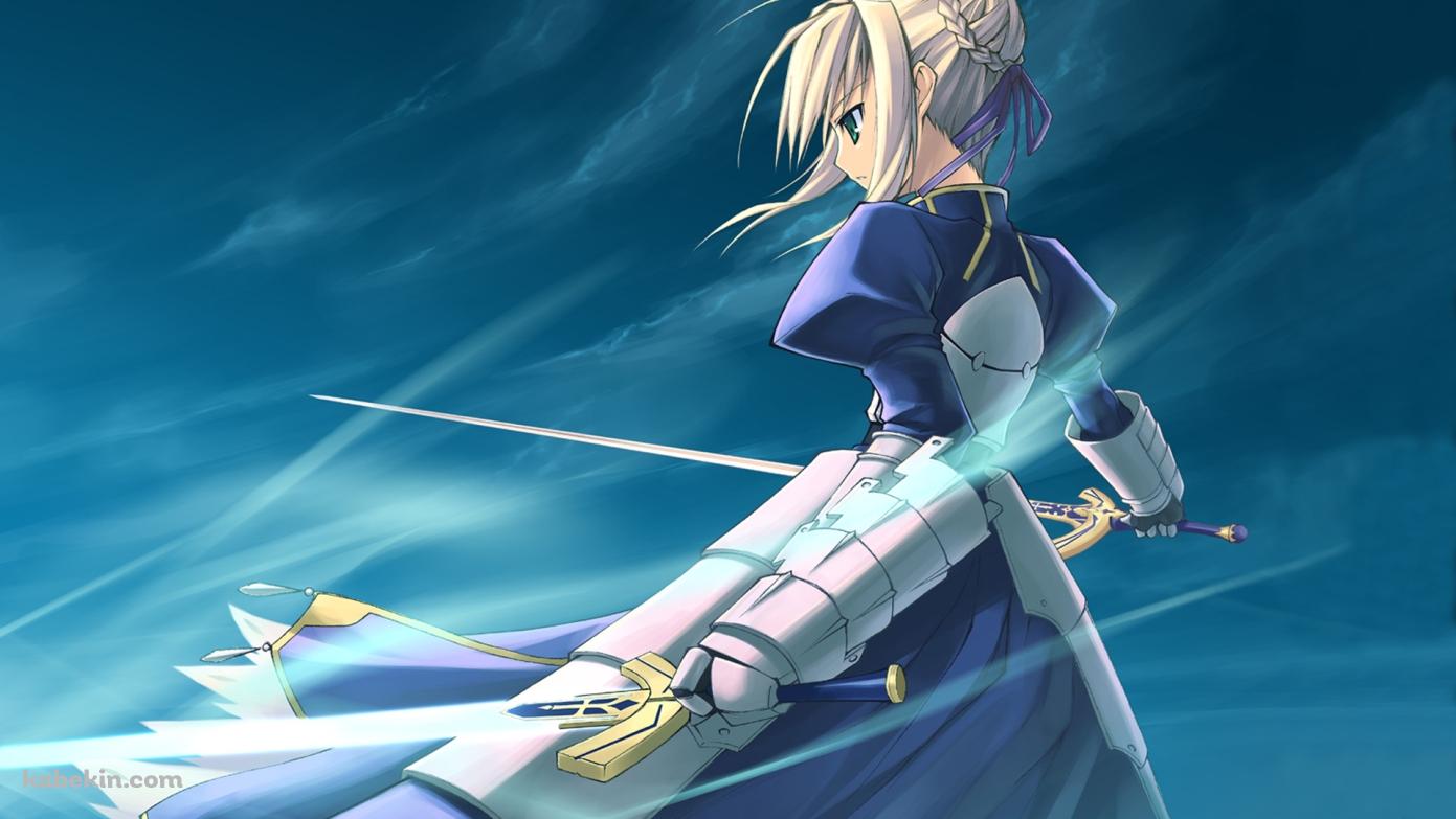 Fate Stay Night セイバー 後姿の壁紙(1391px x 783px) 高画質 PC・デスクトップ用