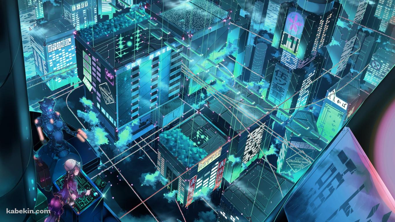 電子世界の壁紙(1366px x 768px) 高画質 PC・デスクトップ用