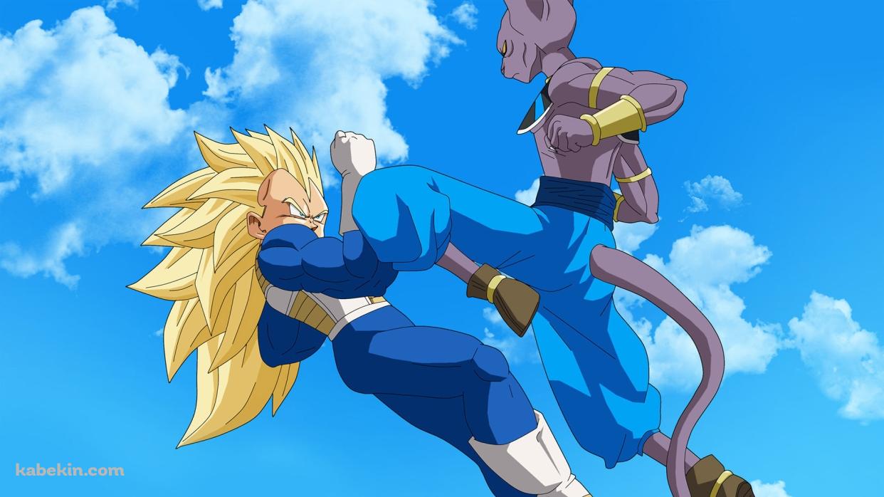 破壊神ビルス VS ベジータの壁紙(1242px x 698px) 高画質 PC・デスクトップ用