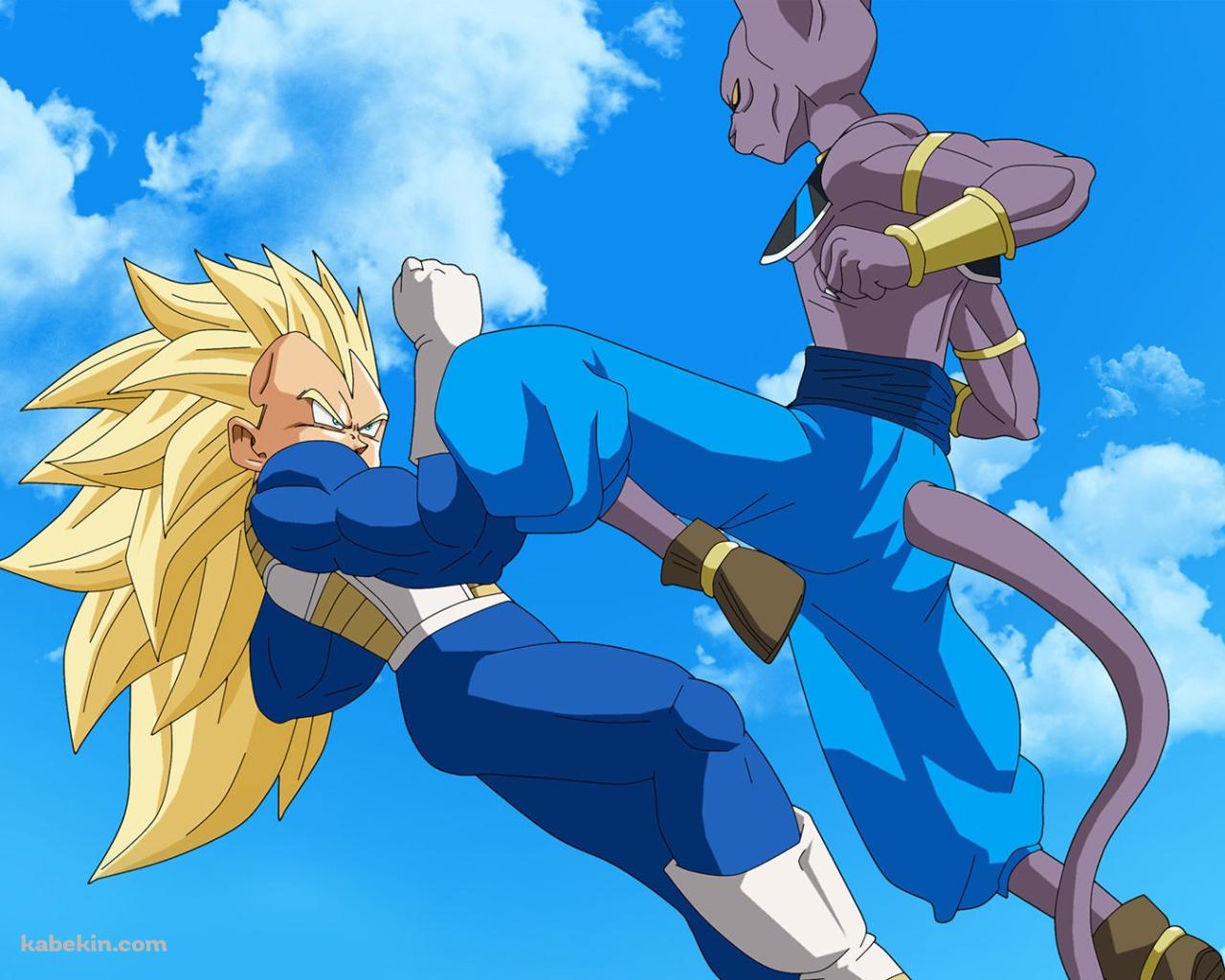 破壊神ビルス VS ベジータの壁紙(1280px x 1024px) 高画質 PC・デスクトップ用