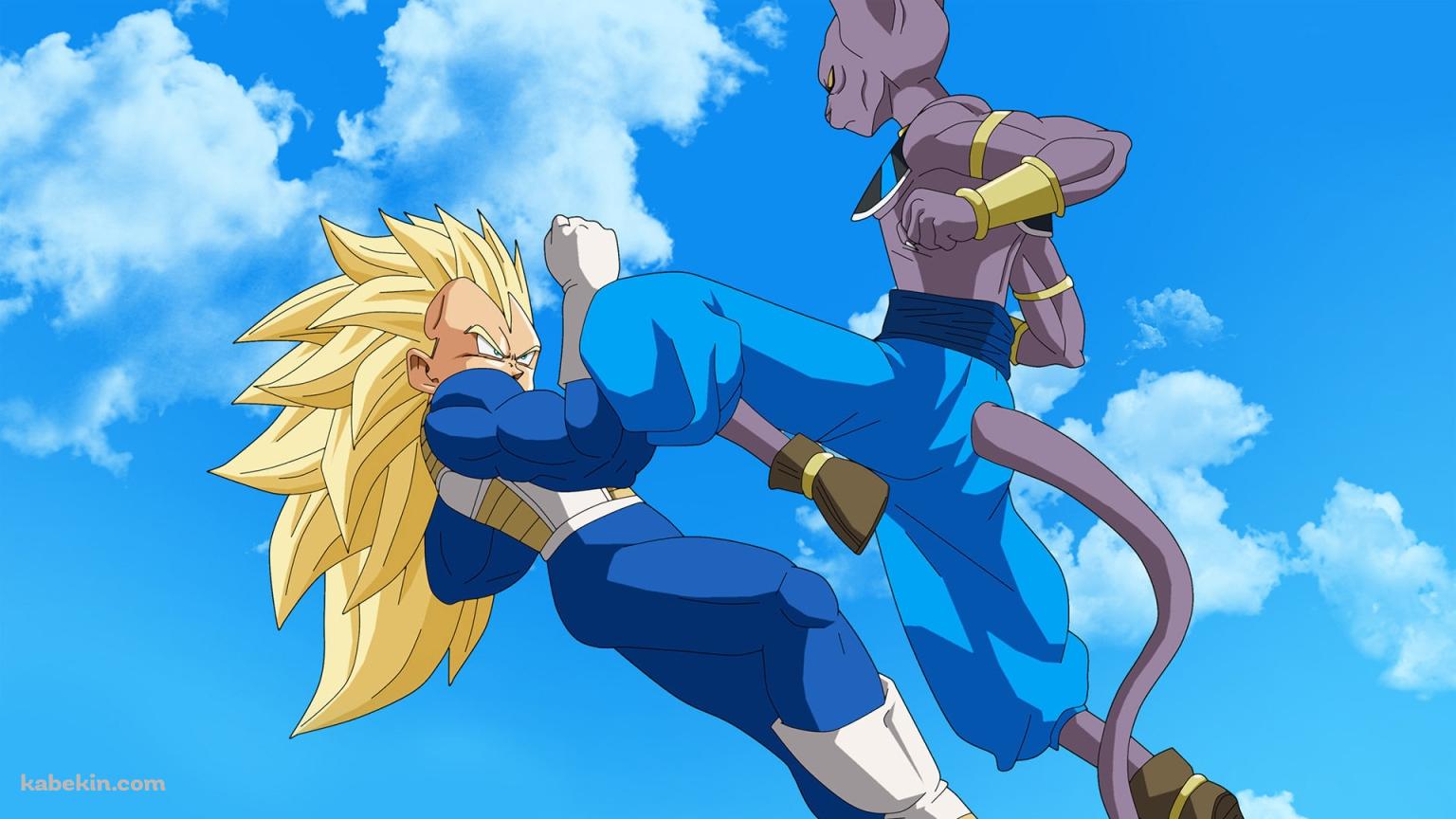 破壊神ビルス VS ベジータの壁紙(1536px x 864px) 高画質 PC・デスクトップ用