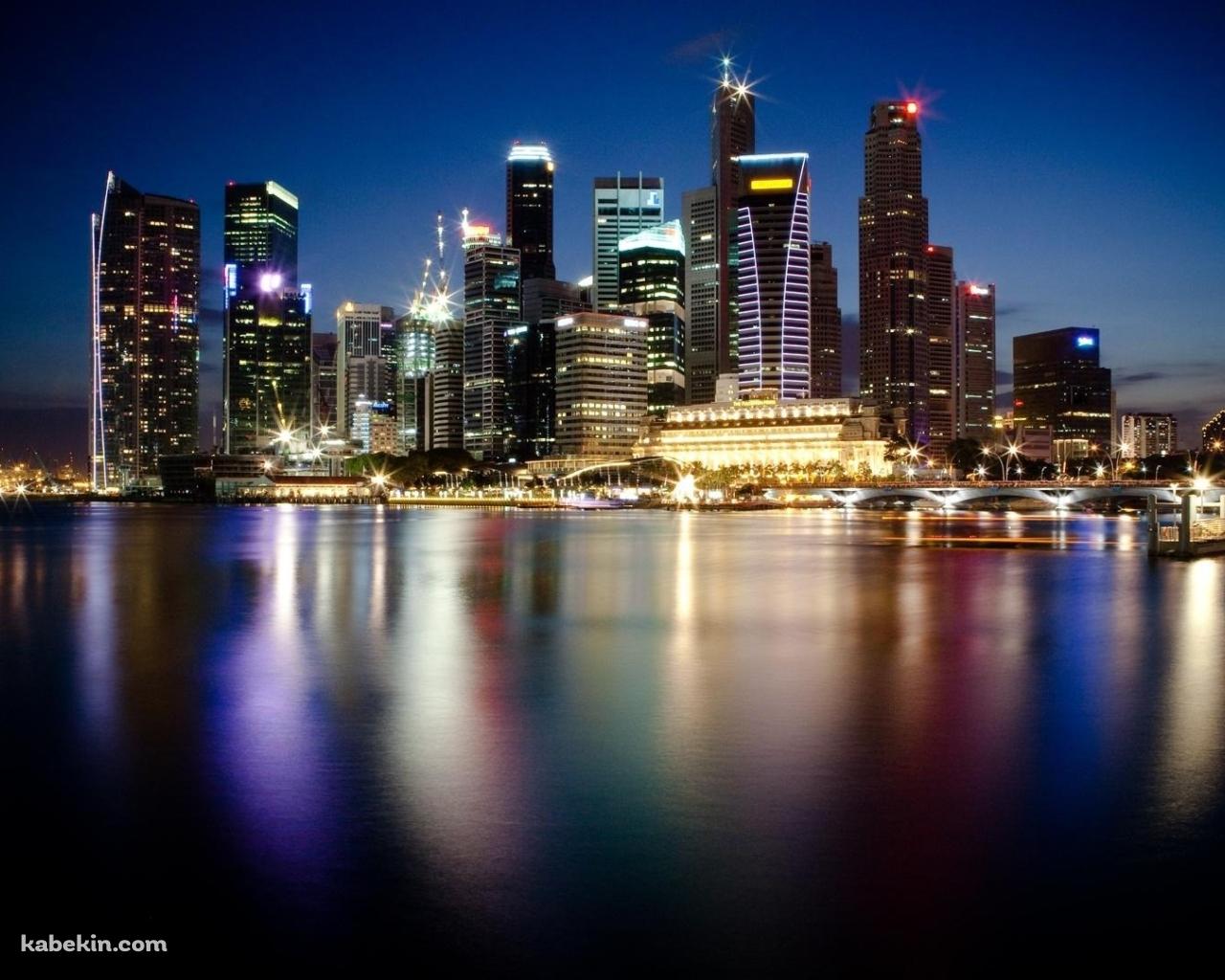 シンガポールの夜景の壁紙(1280px x 1024px) 高画質 PC・デスクトップ用