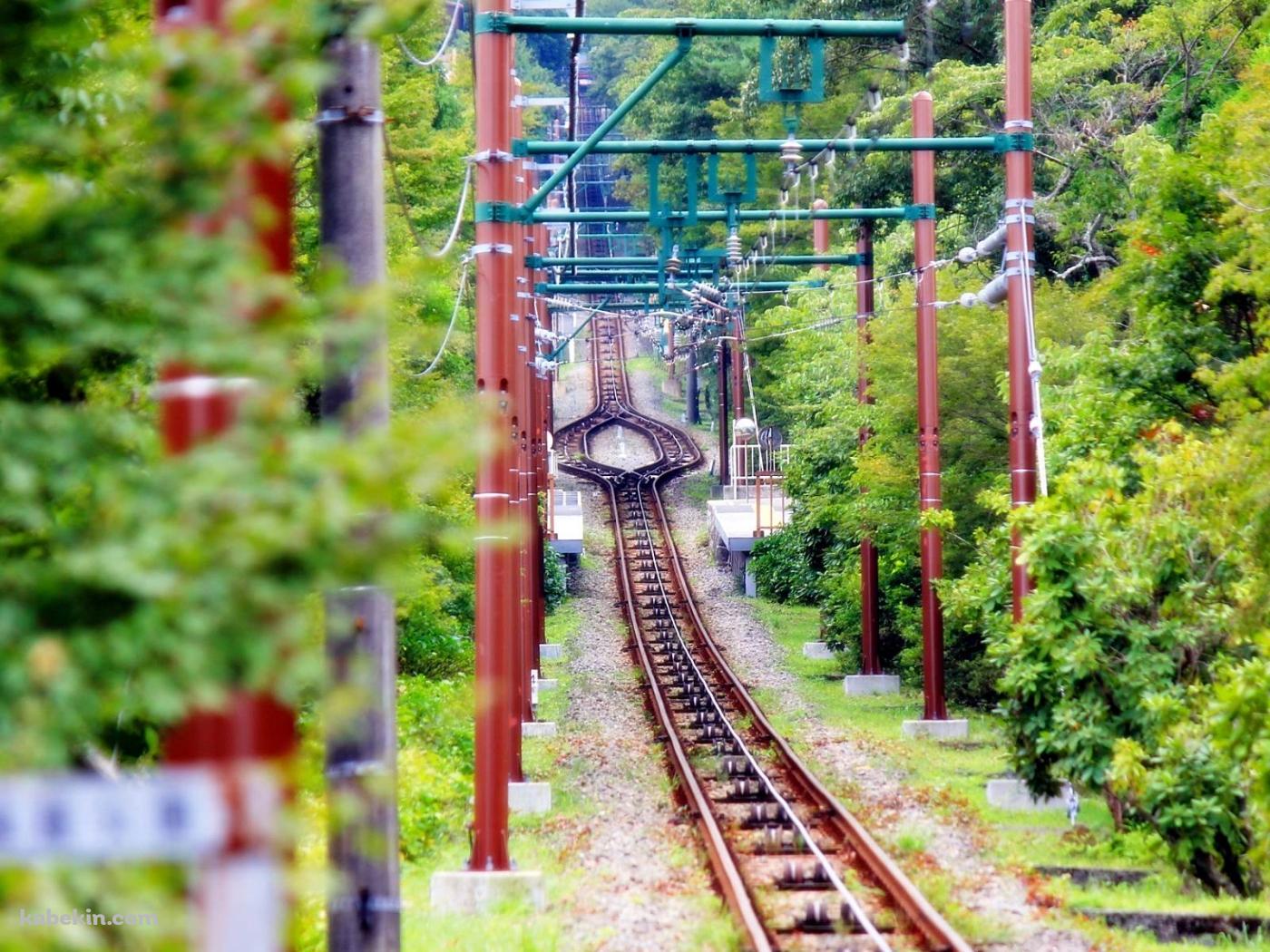 真っ直ぐ伸びる線路の壁紙(1400px x 1050px) 高画質 PC・デスクトップ用