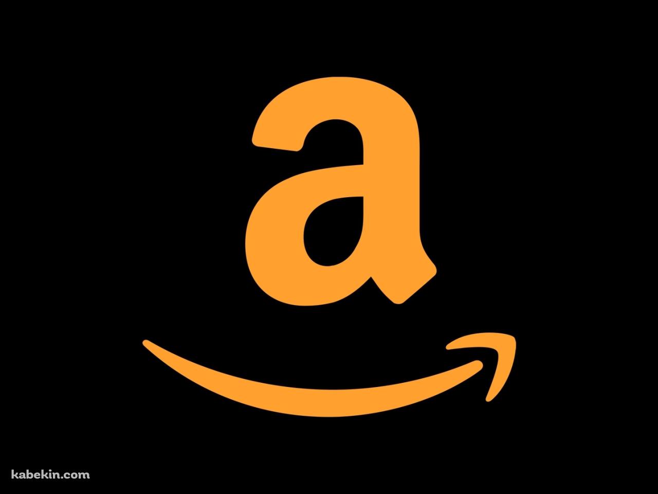 amazon 黒 オレンジ ロゴの壁紙(1280px x 960px) 高画質 PC・デスクトップ用