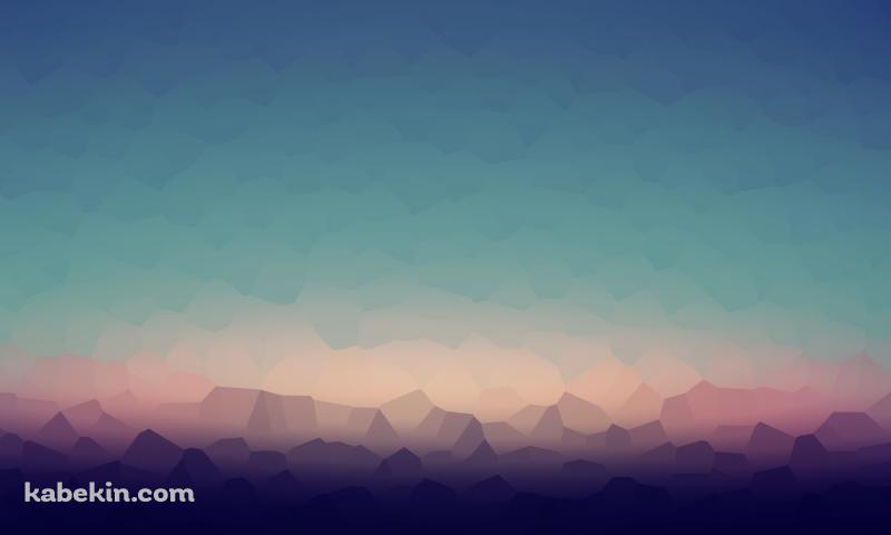 ポリゴンのグラデーションの壁紙(800px x 480px) 高画質 PC・デスクトップ用