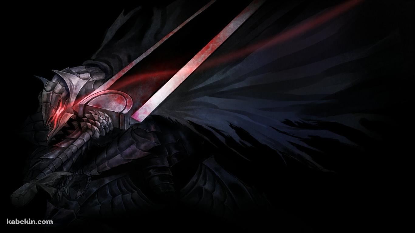 ベルセルク かっこいいガッツ 黒 大剣の壁紙(1366px x 768px) 高画質 PC・デスクトップ用