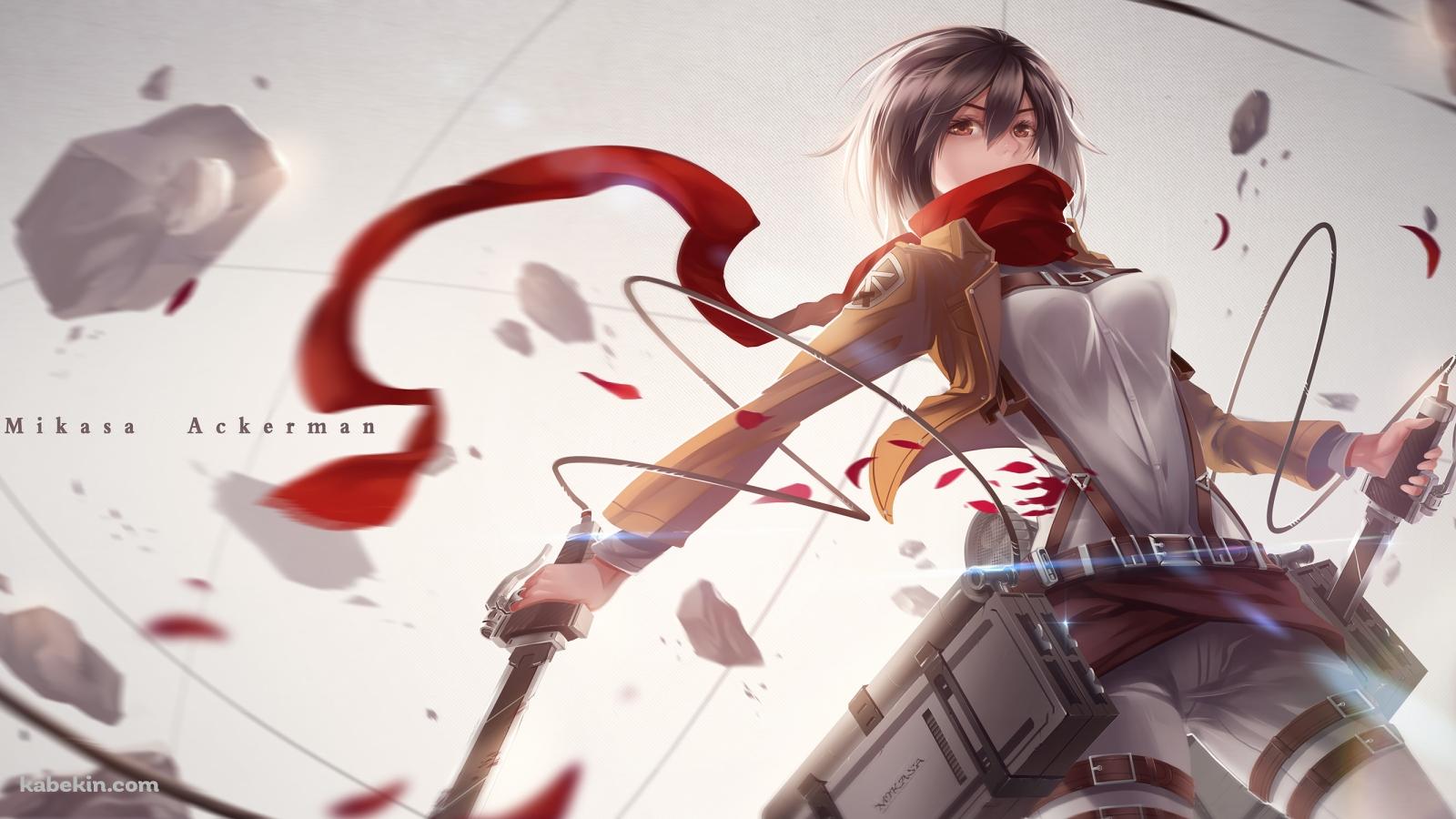 進撃の巨人 Shingeki no Kyojin ミカサの壁紙(1600px x 900px) 高画質 PC・デスクトップ用