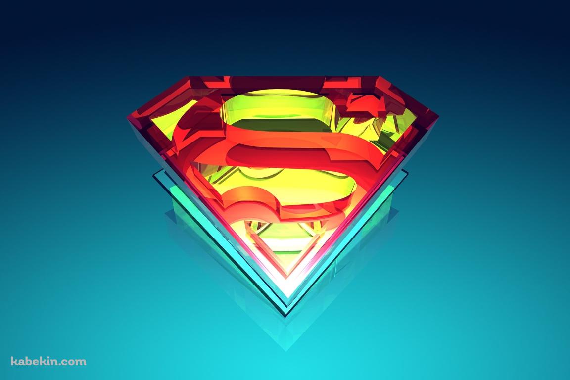 スーパーマン 3Dロゴの壁紙(1152px x 768px) 高画質 PC・デスクトップ用