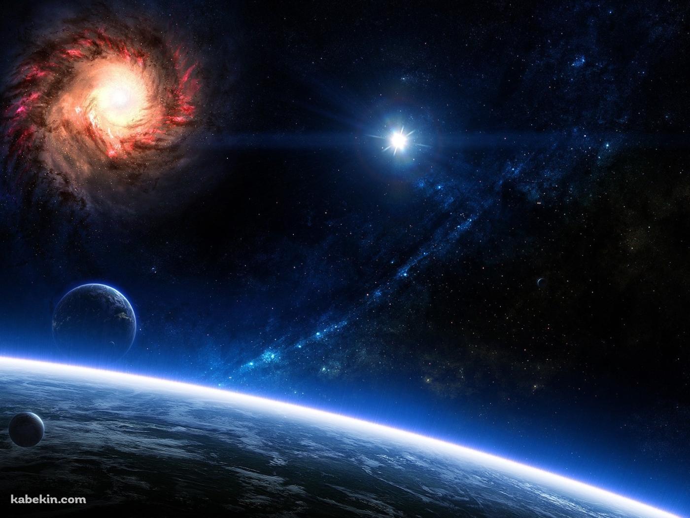 宇宙 地球 ブラックホールの壁紙(1400px x 1050px) 高画質 PC・デスクトップ用