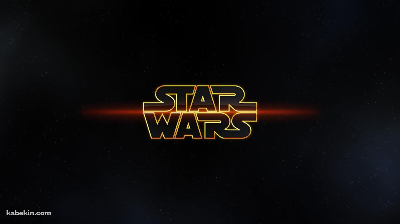 STAR WARSのロゴ 宇宙の壁紙(1366px x 768px) 高画質 PC・デスクトップ用