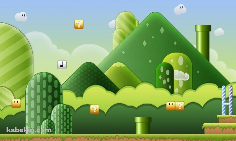 マリオのステージの壁紙(800px x 480px) 高画質 PC・デスクトップ用