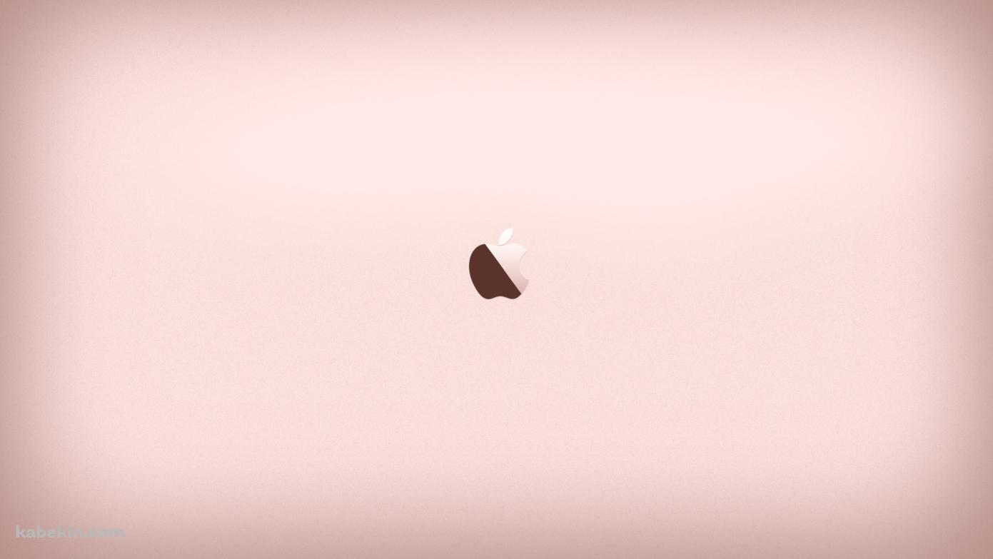 ピンク かわいいアップルのロゴの壁紙(1391px x 783px) 高画質 PC・デスクトップ用