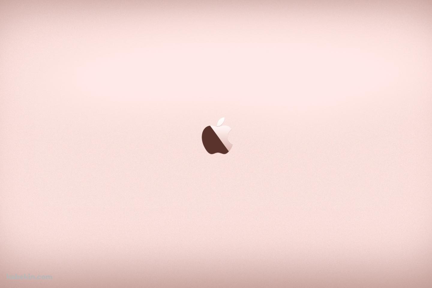 ピンク かわいいアップルのロゴの壁紙(1440px x 960px) 高画質 PC・デスクトップ用