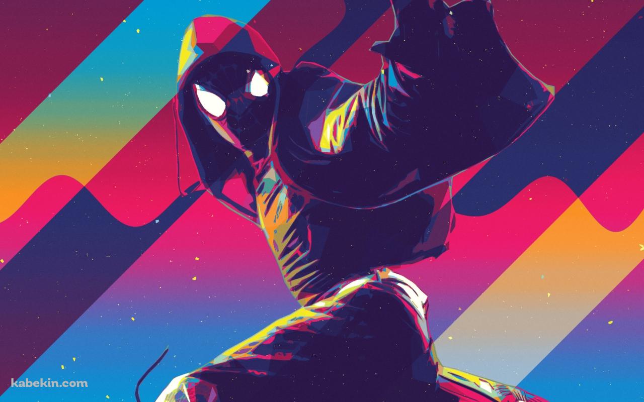 かっこいいスパイダーマン 宇宙の壁紙(1280px x 800px) 高画質 PC・デスクトップ用