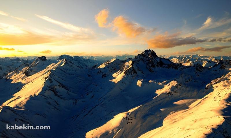 スイスのアルプスの山の壁紙(800px x 480px) 高画質 PC・デスクトップ用