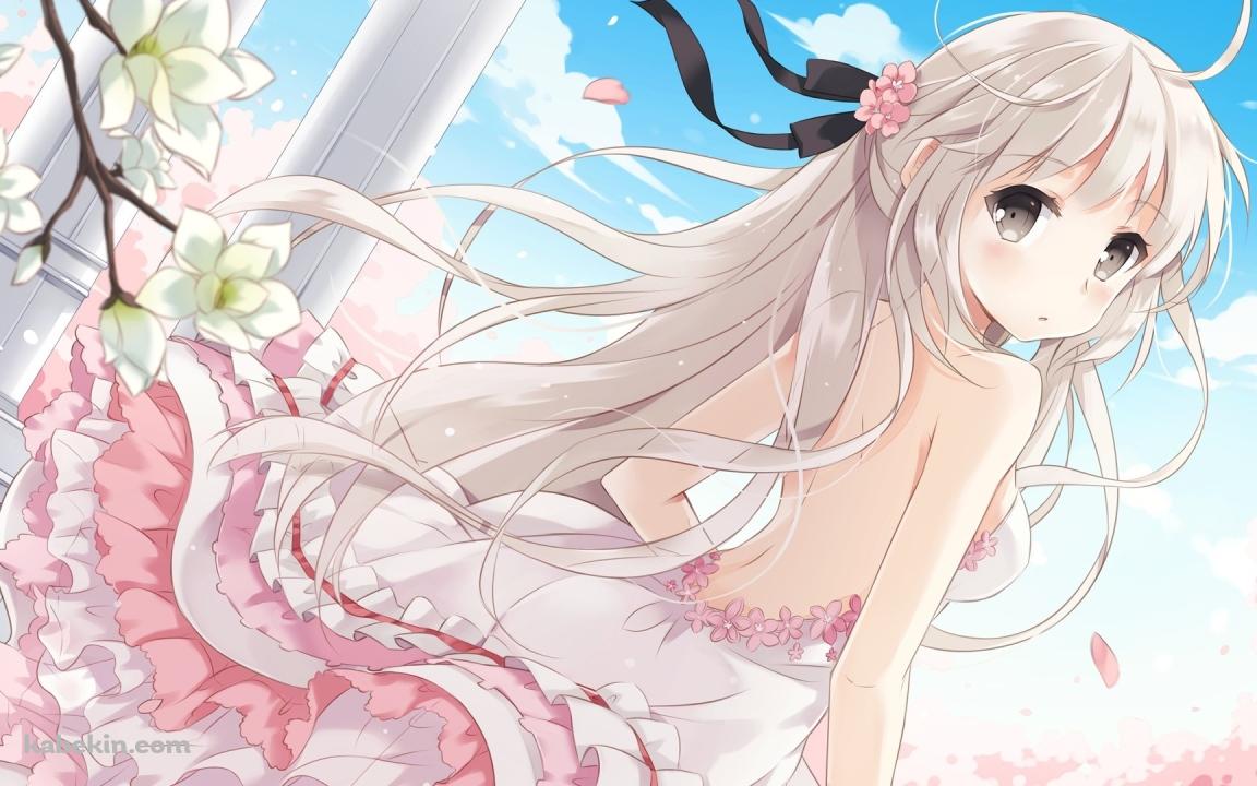ピンクのドレスを着た少女の壁紙(1152px x 720px) 高画質 PC・デスクトップ用