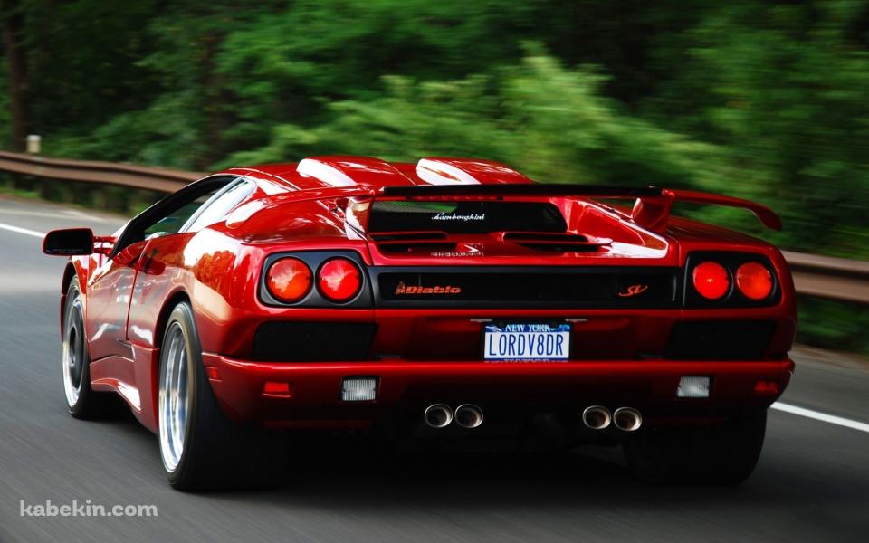 赤いランボルギーニ 背面の壁紙(960px x 600px) 高画質 PC・デスクトップ用