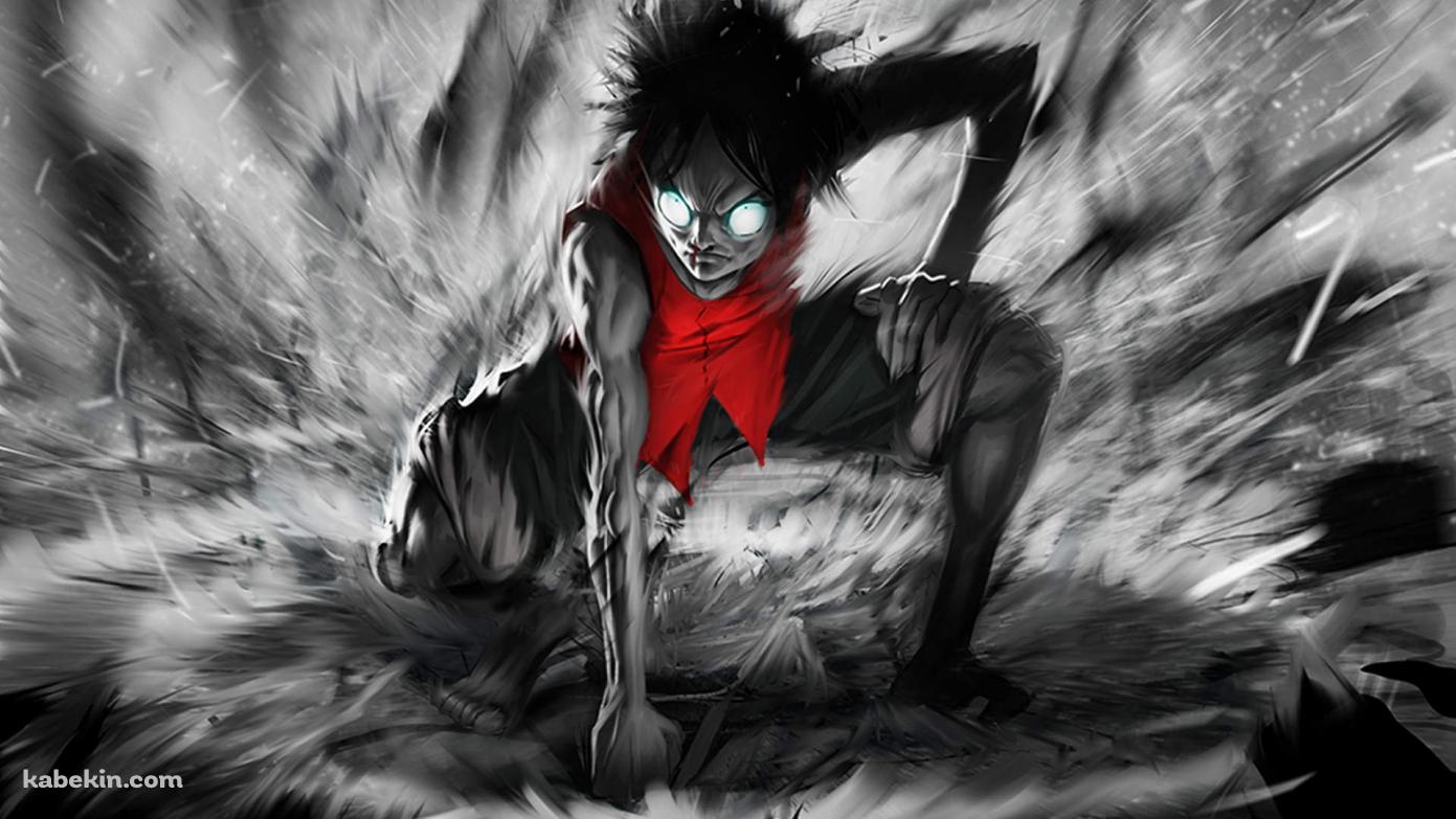ワンピ ONE PIECE ルフィ ギアの壁紙(1391px x 783px) 高画質 PC・デスクトップ用