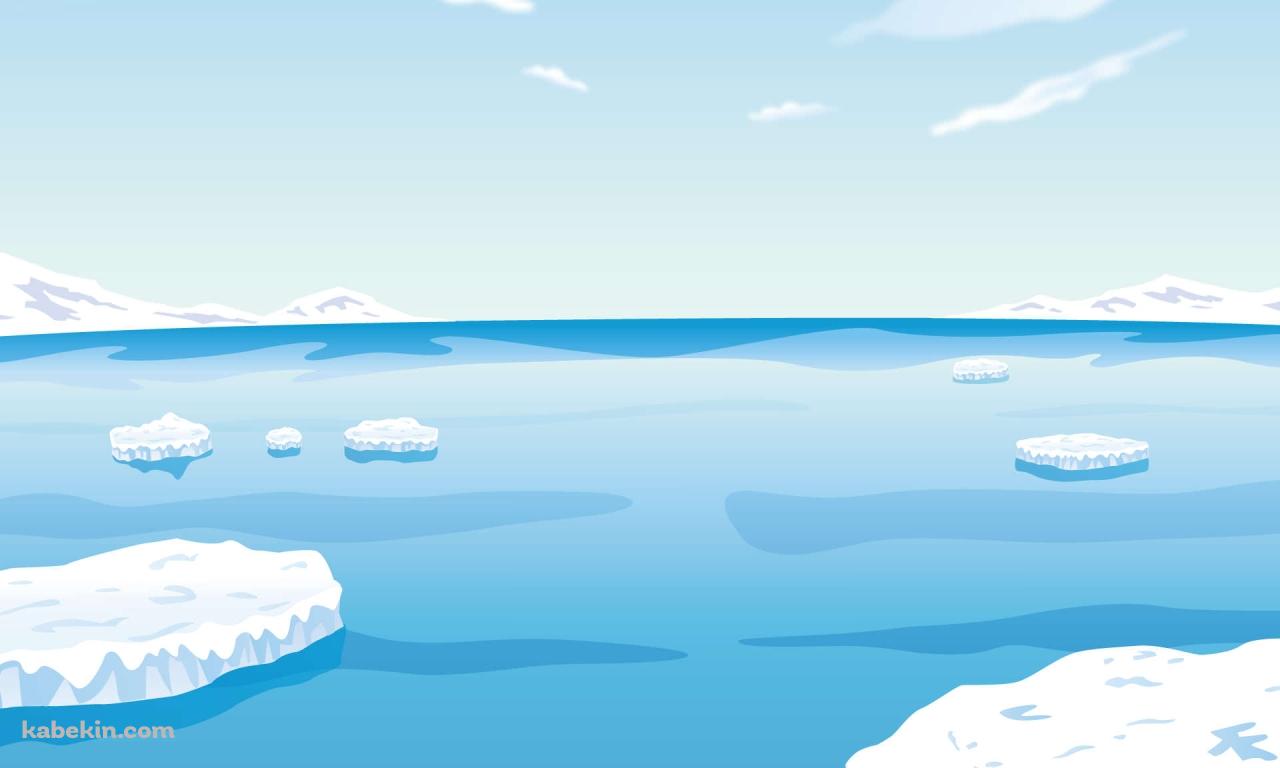 氷河 北極の壁紙(1280px x 768px) 高画質 PC・デスクトップ用
