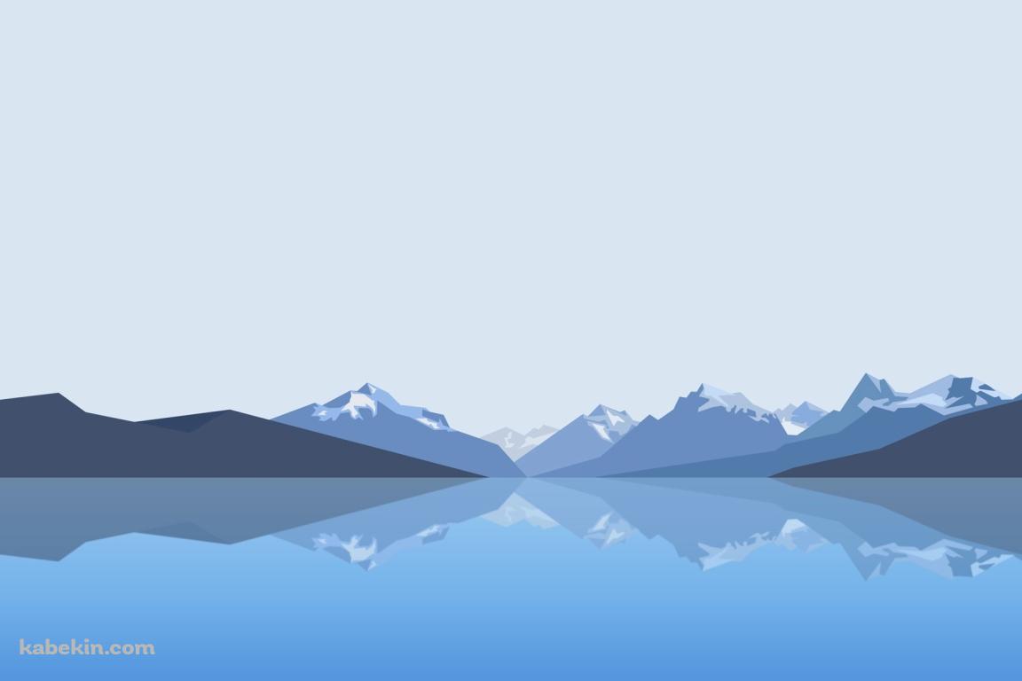 湖と山と空の壁紙(1152px x 768px) 高画質 PC・デスクトップ用