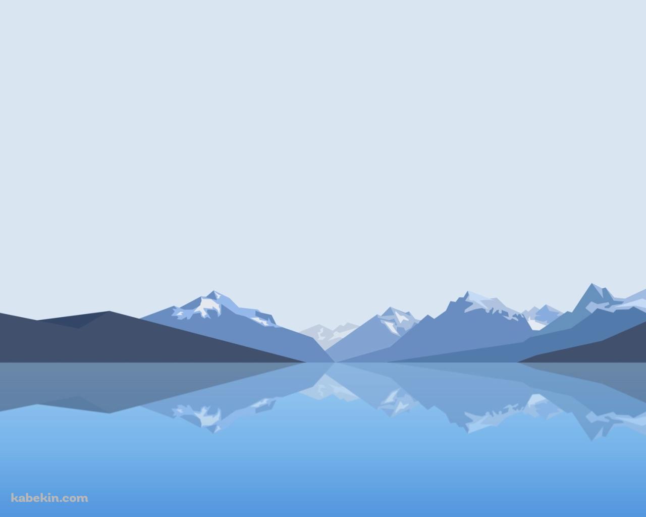 湖と山と空の壁紙(1280px x 1024px) 高画質 PC・デスクトップ用