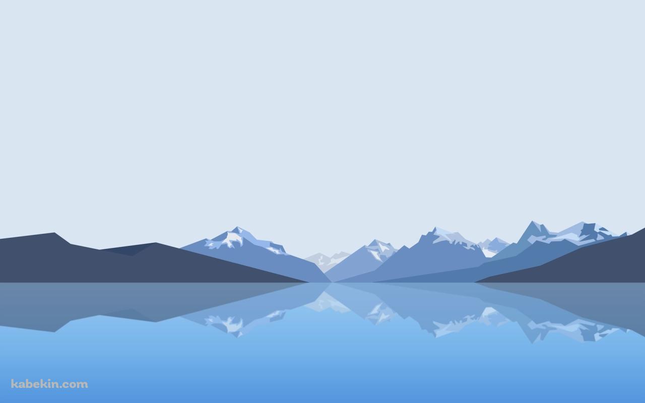 湖と山と空の壁紙(1280px x 800px) 高画質 PC・デスクトップ用