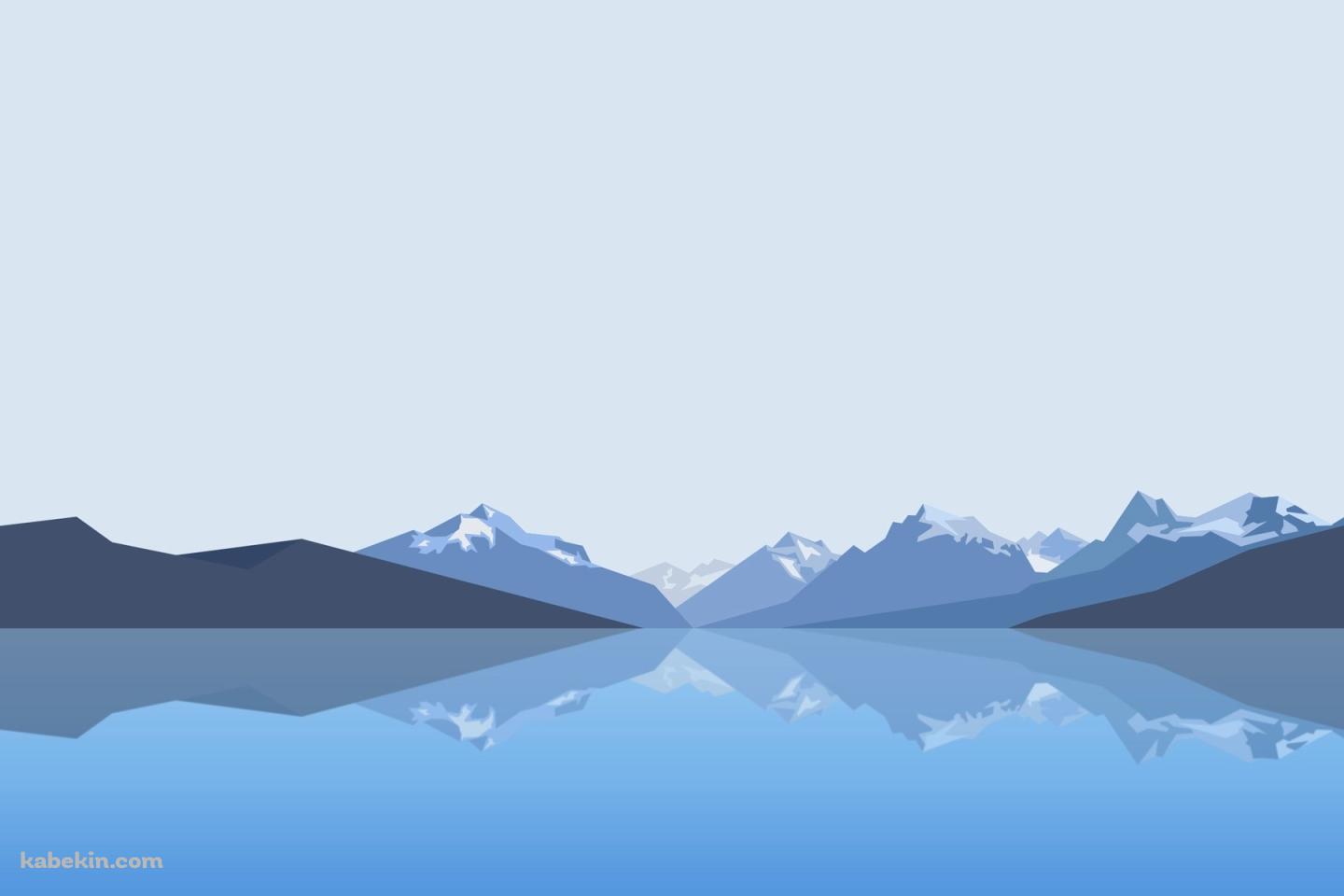 湖と山と空の壁紙(1440px x 960px) 高画質 PC・デスクトップ用