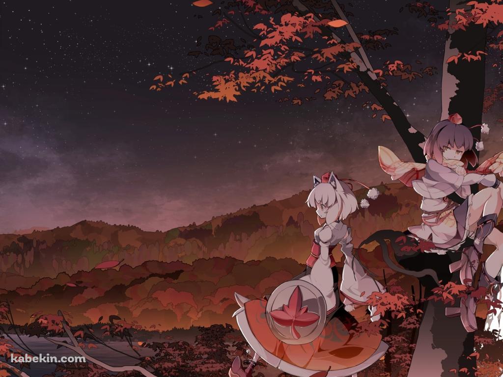 木に登る二人の少女の壁紙(1024px x 768px) 高画質 PC・デスクトップ用