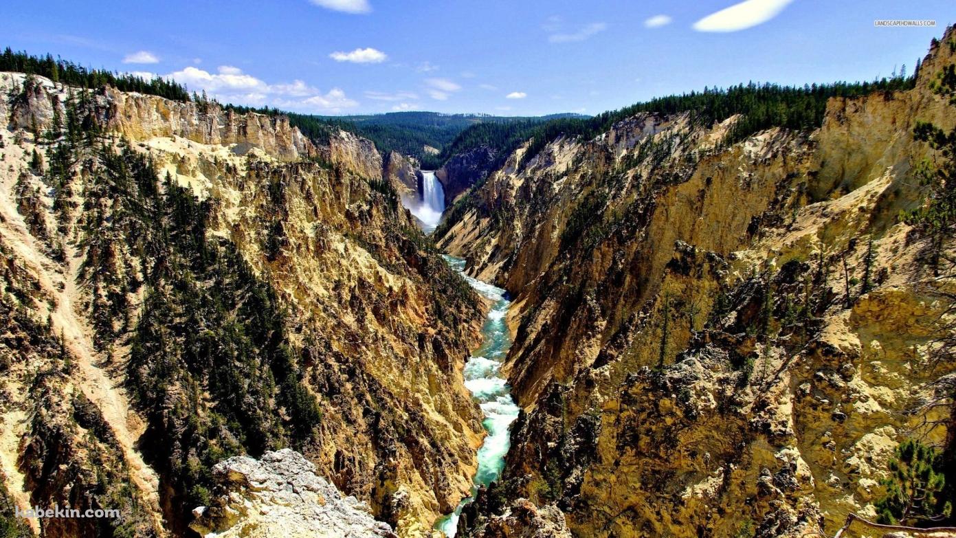 Brink of the Lower Fallsの壁紙(1391px x 783px) 高画質 PC・デスクトップ用