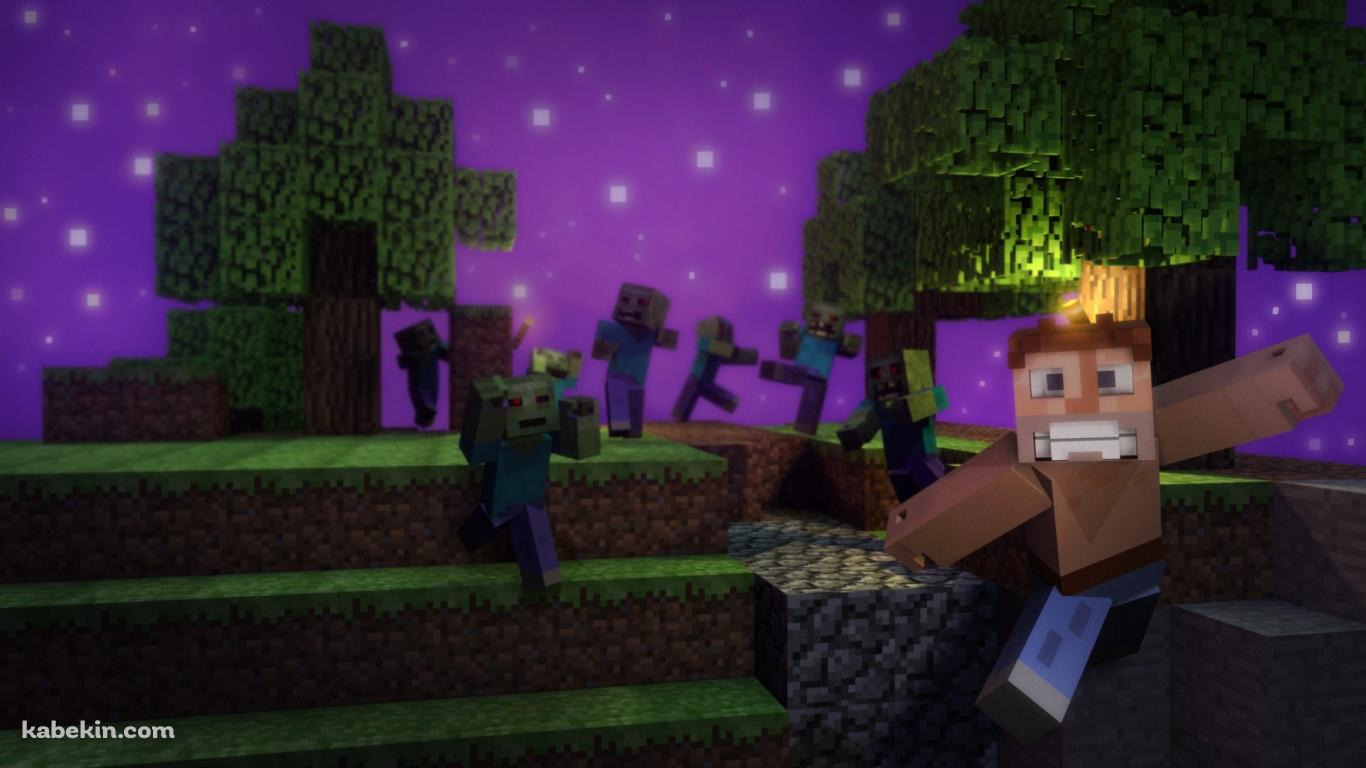 マインクラフト ホラー マイクラの壁紙(1366px x 768px) 高画質 PC・デスクトップ用