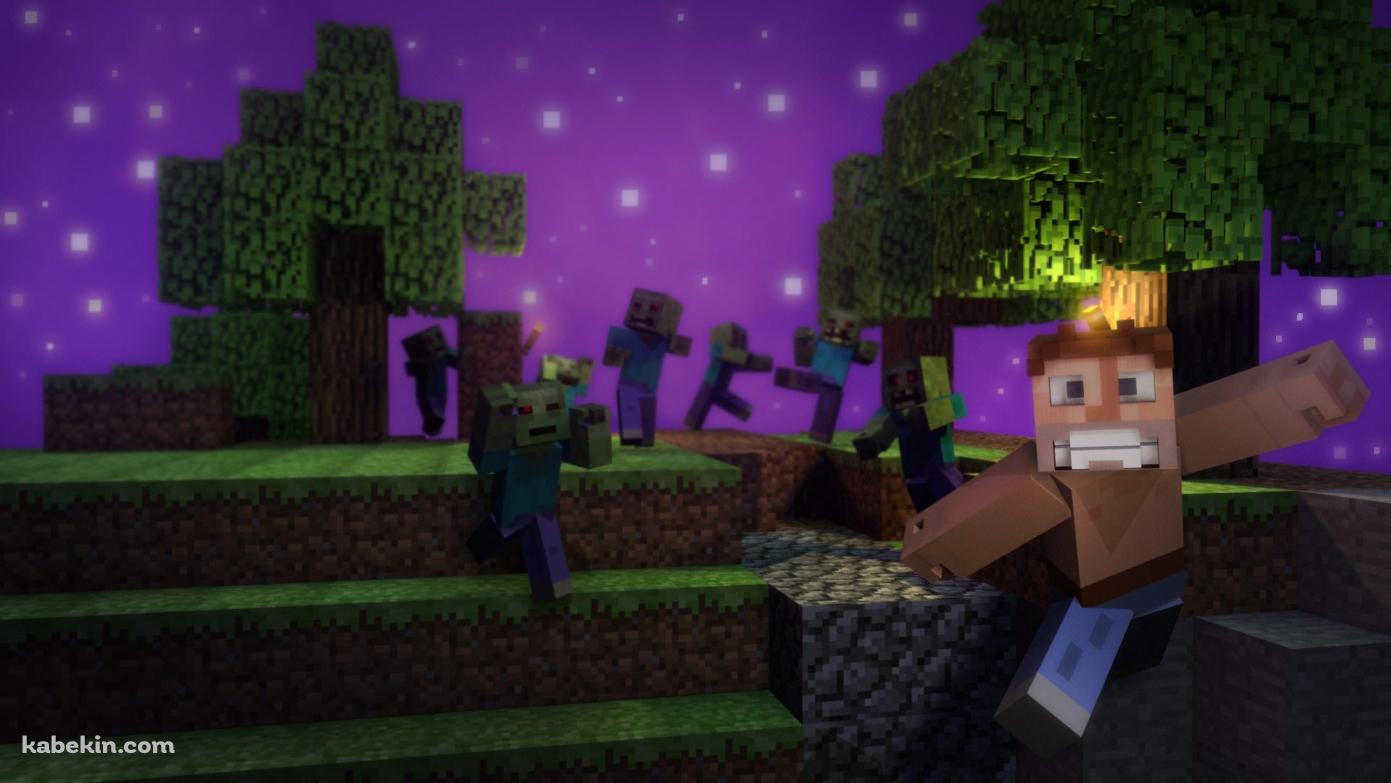 マインクラフト ホラー マイクラの壁紙(1391px x 783px) 高画質 PC・デスクトップ用