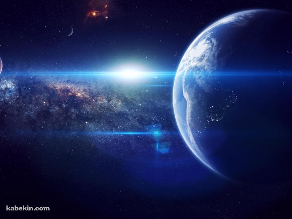 地球 外光の壁紙(1024px x 768px) 高画質 PC・デスクトップ用