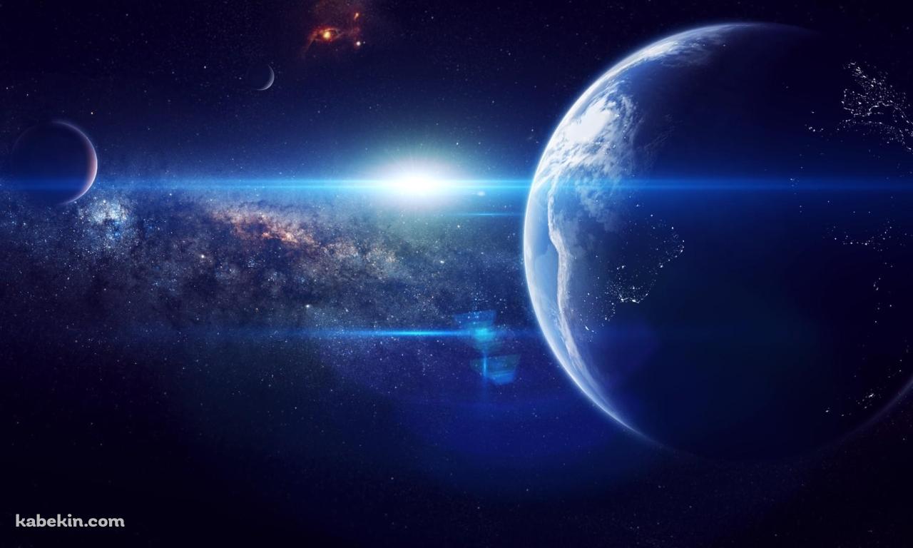 地球 外光の壁紙(1280px x 768px) 高画質 PC・デスクトップ用