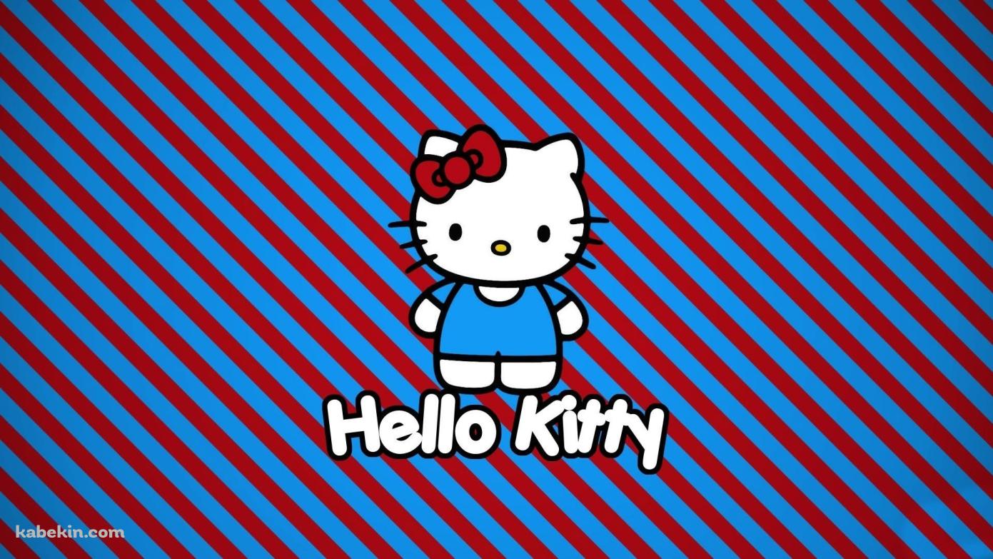 ポップなキティちゃんの壁紙(1391px x 783px) 高画質 PC・デスクトップ用