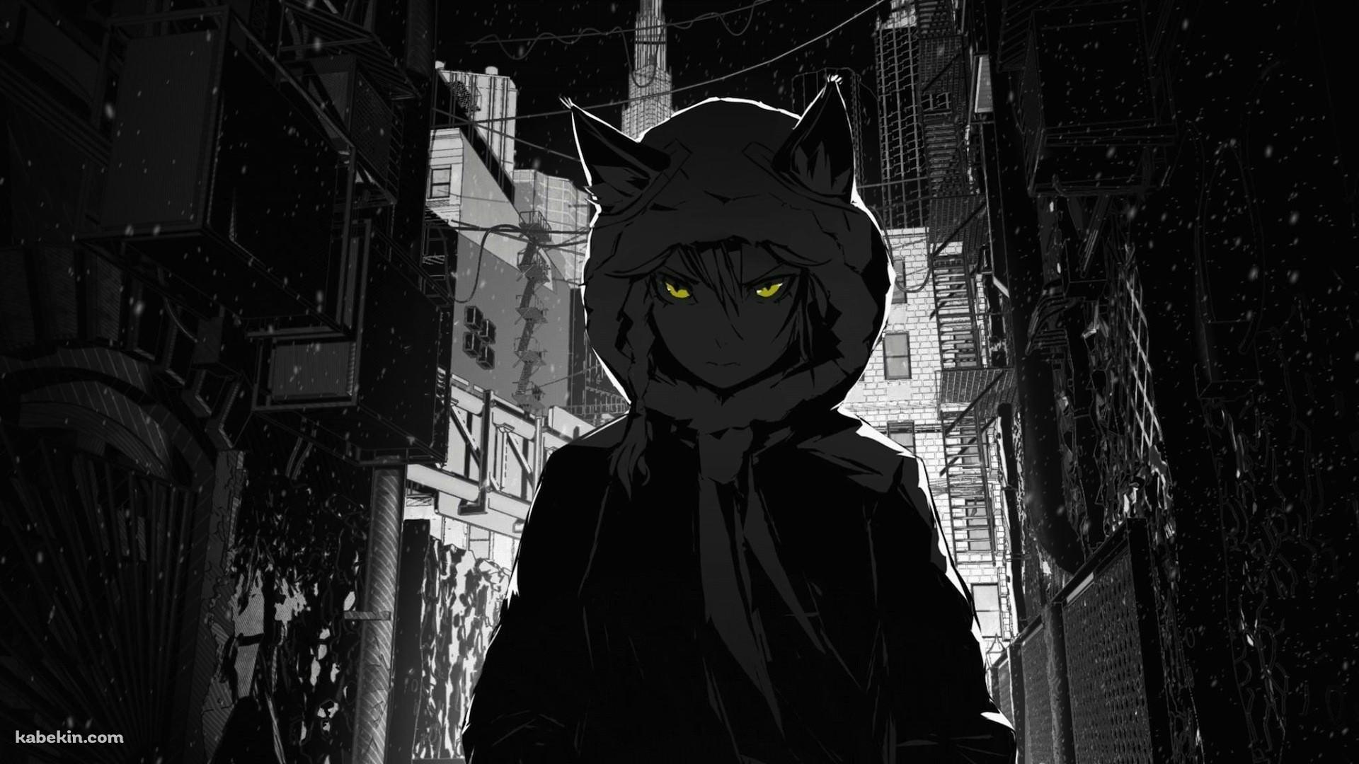 猫耳フードの少女の壁紙(1920px x 1080px) 高画質 PC・デスクトップ用