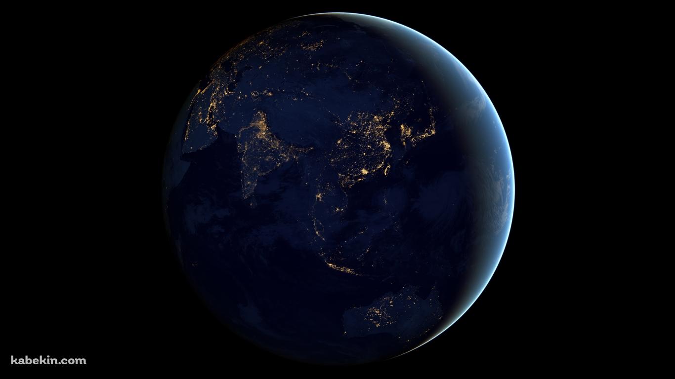 光る世界の壁紙(1366px x 768px) 高画質 PC・デスクトップ用