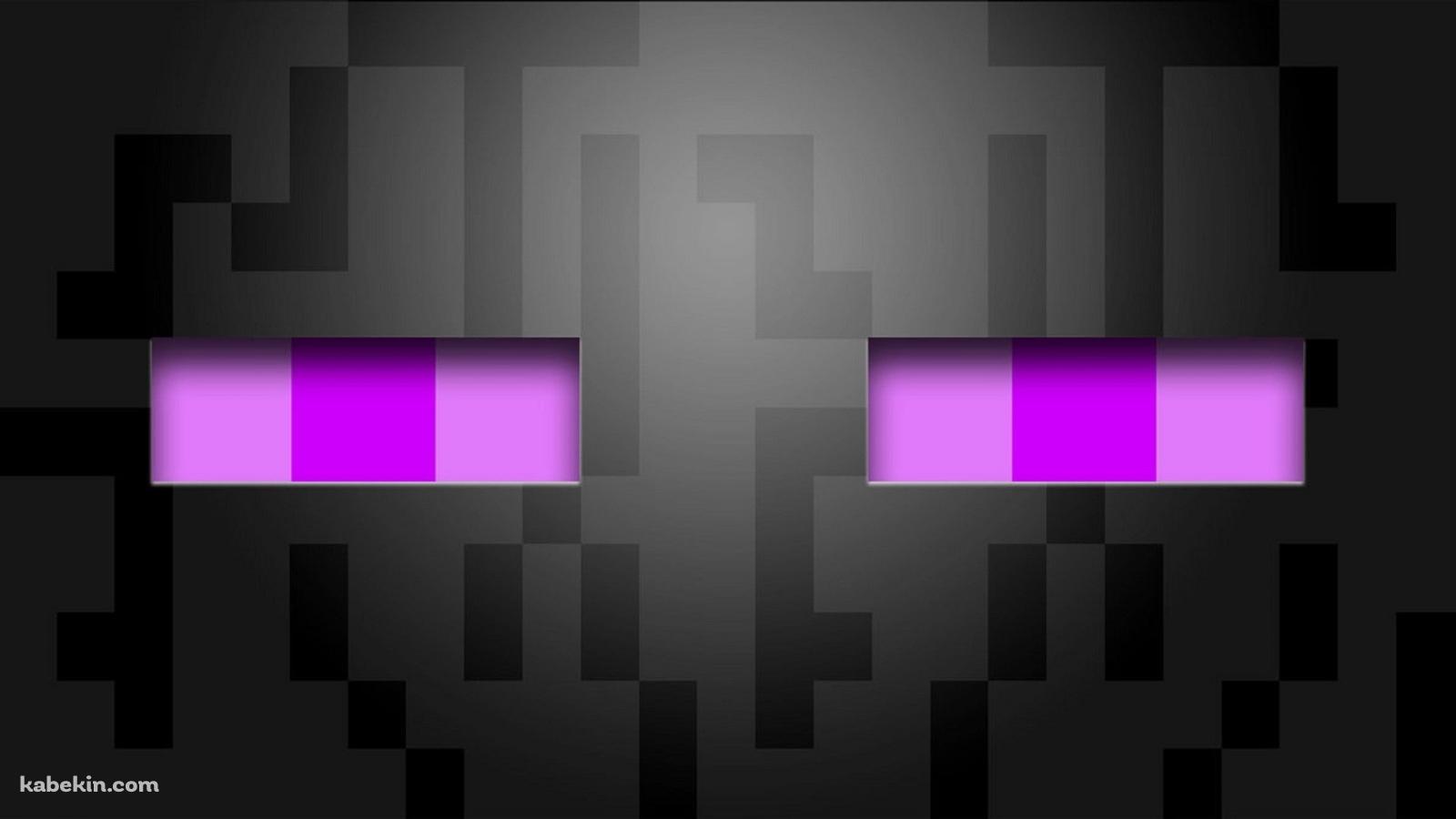 マインクラフト エンダーマン 顔 マイクラの壁紙(1600px x 900px) 高画質 PC・デスクトップ用