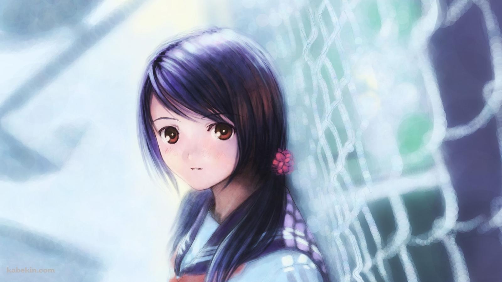 女子高生 イラストの壁紙(1600px x 900px) 高画質 PC・デスクトップ用